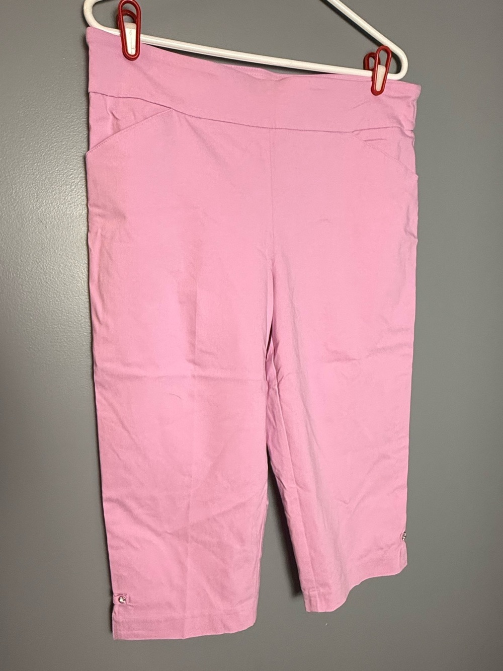Coral Bay Petite Pink Pocketed Capri's Sz 14P